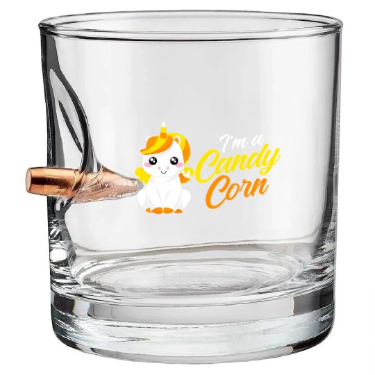 Unicorn Candy Corn Candycorn Halloween Bullet Whiskey Glasses