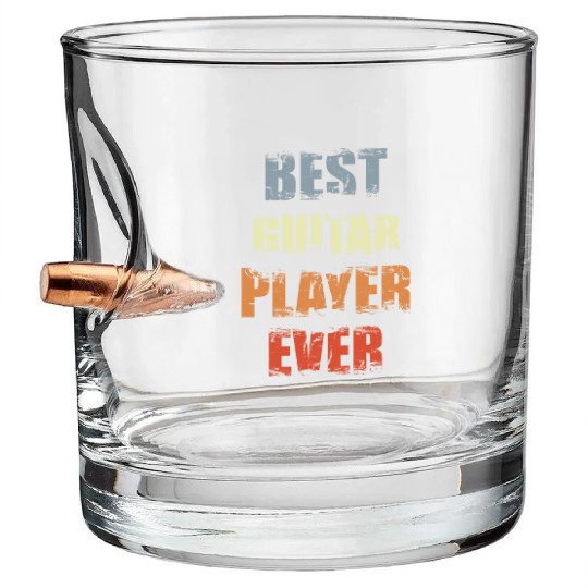 Bast Guitar Player Bullet Whiskey Glasses