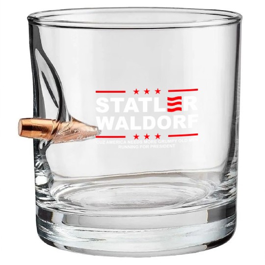 Statler and Waldorf Bullet Whiskey Glasses