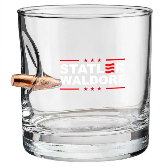 Statler and Waldorf Bullet Whiskey Glasses