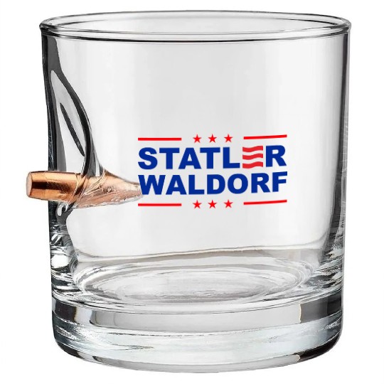 Statler and Waldorf Bullet Whiskey Glasses