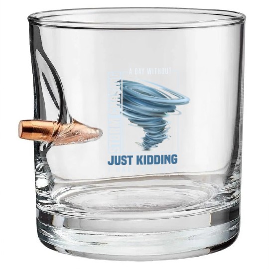 Storm chaser gift idea | Tornado meteorologists Bullet Whiskey Glasses