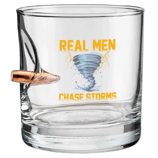 Storm Spotter | Storm Chaser Storm Warnings Gift Bullet Whiskey Glasses