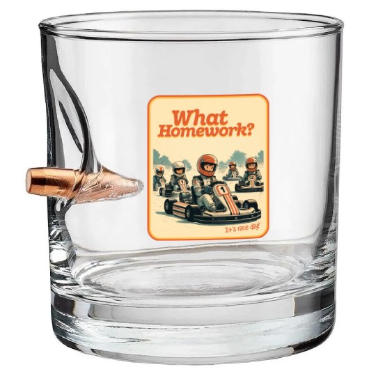What Homework? It’s Race Day! Bullet Whiskey Glasses