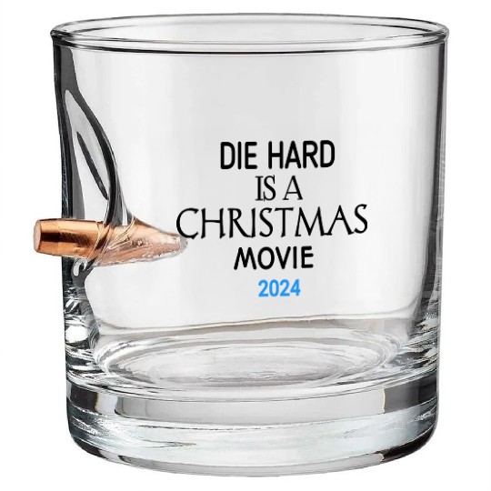 "Yippee Ki-Yay Christmas: Embracing Die Hard as a Bullet Whiskey Glasses