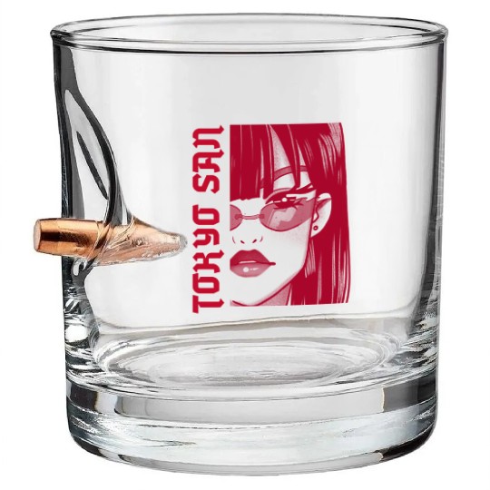 Japanese Street Aesthetic Tokyo Anime Bullet Whiskey Glasses