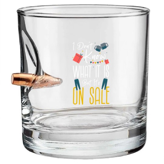 Shopping Addict Queen Clothes Bullet Whiskey Glasses