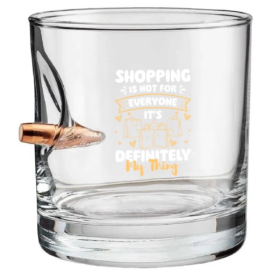 Shopping Shopaholic Fashion Bullet Whiskey Glasses