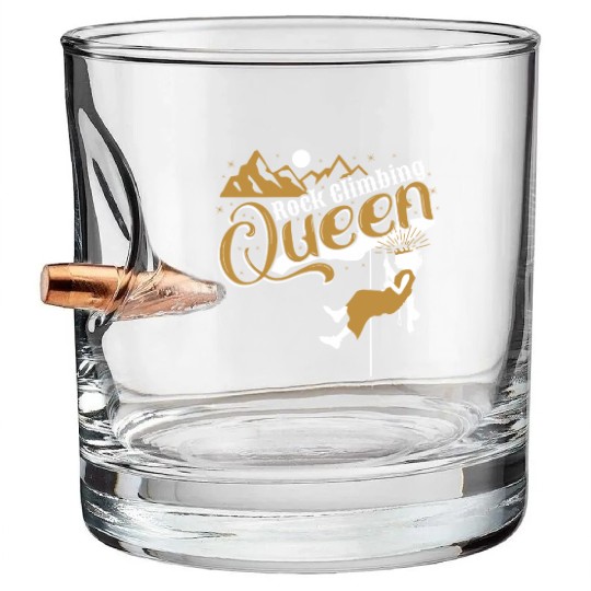Rock Climbing Queen Bullet Whiskey Glasses