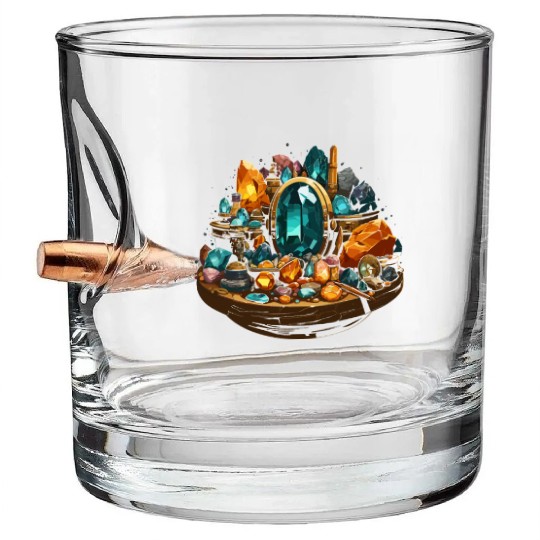 Lapidary Artist Gemstone Stone Collecting Stone Bullet Whiskey Glasses