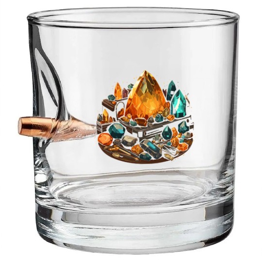 Lapidary Artist Gemstone Stone Collecting Stone Bullet Whiskey Glasses