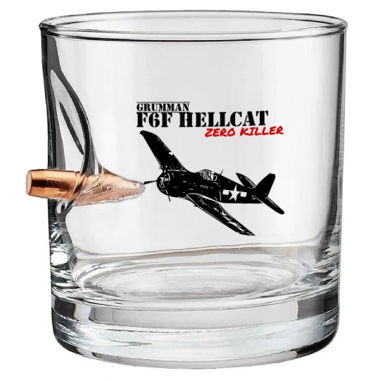 F6F Hellcat Bullet Whiskey Glasses