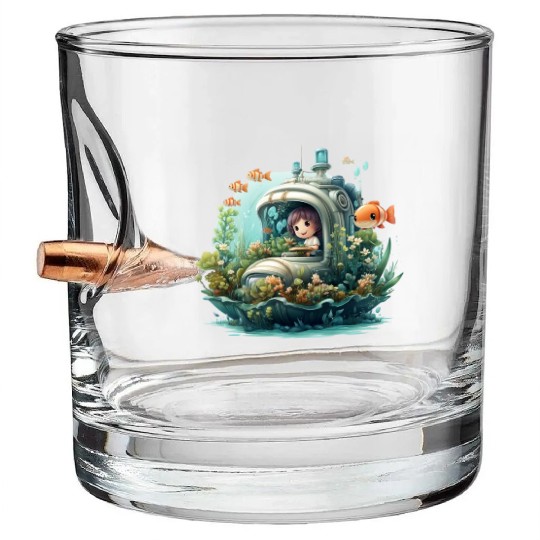 A delightful kawaii book submarine exploring Bullet Whiskey Glasses
