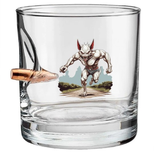 Cryptozoologists Marathon-Runner running Bullet Whiskey Glasses