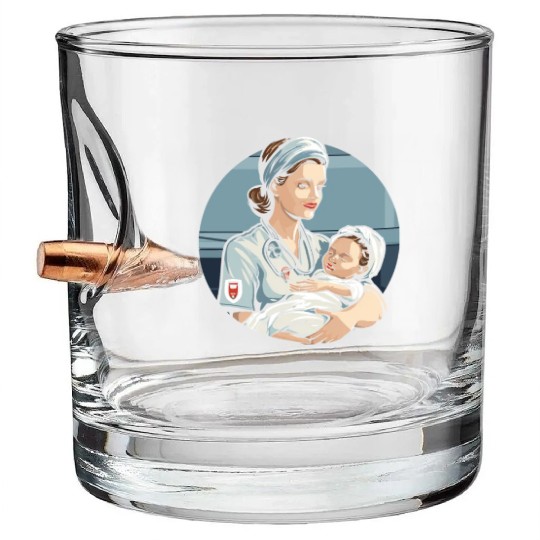 Registered Nurse Medical Medicine Neonatal Nurse Bullet Whiskey Glasses