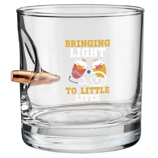 Registered Nurse Medical Medicine Neonatal Nurse Bullet Whiskey Glasses