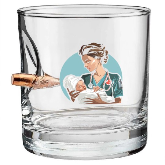 Registered Nurse Medical Medicine Neonatal Nurse Bullet Whiskey Glasses