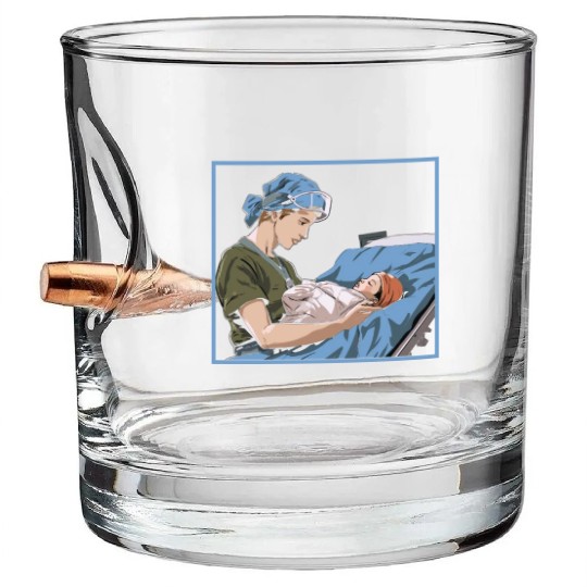 Registered Nurse Medical Medicine Neonatal Nurse Bullet Whiskey Glasses