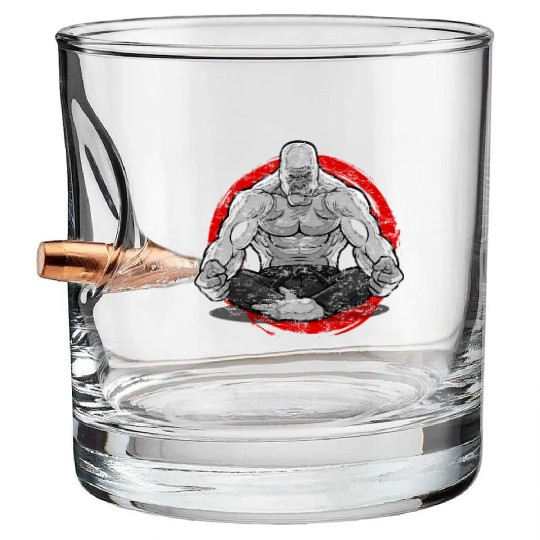 Judo Gorilla Bullet Whiskey Glasses Japanese Martial Art Wrestling