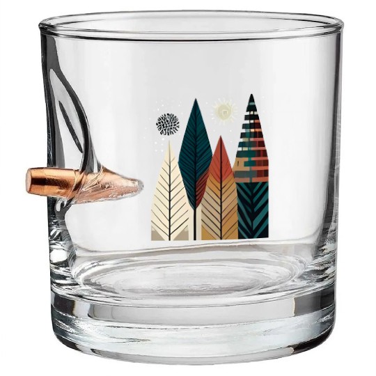 The beauty of the forest Bullet Whiskey Glasses