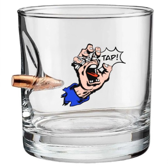 Brazilian Jiu-Jitsu Bjj Tap Hand Bullet Whiskey Glasses