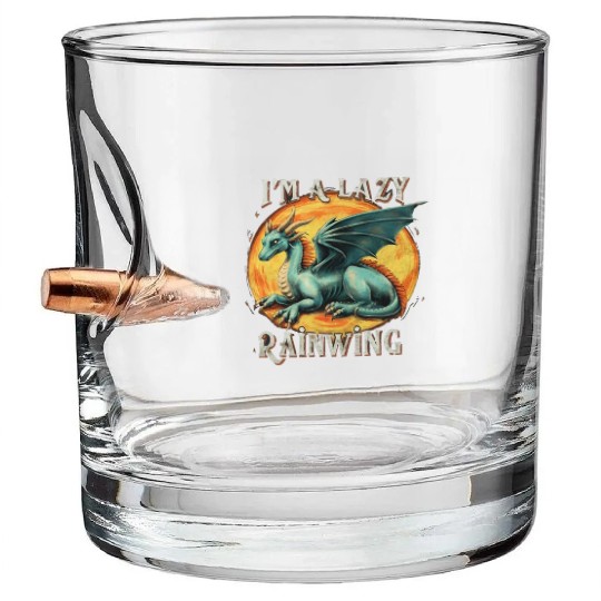 Chill Vibes Only: Lazy RainWing's Wings of Fire Bullet Whiskey Glasses