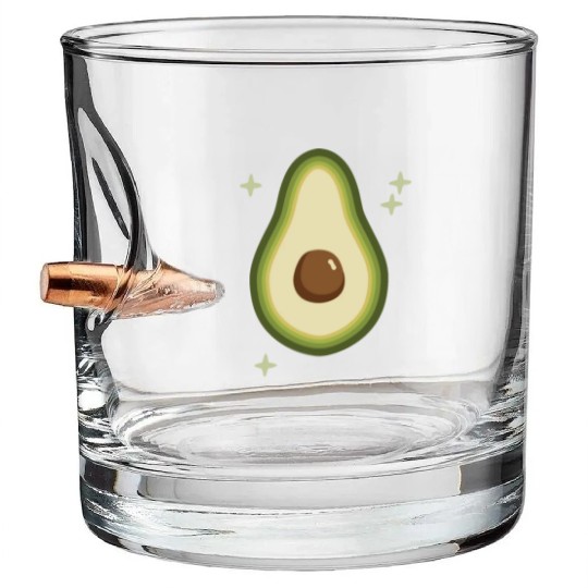 Avocado Green Stars Bullet Whiskey Glasses