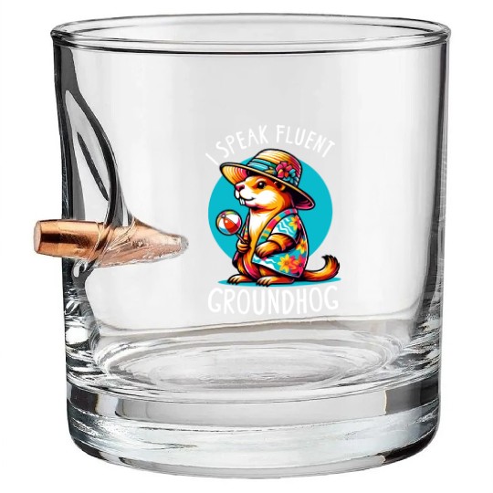 Groundhog Day 2024 Enthusiast February 2nd Bullet Whiskey Glasses
