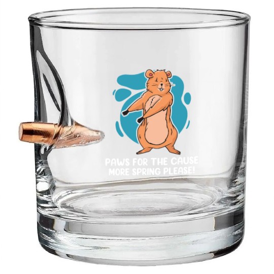 Groundhog Day 2024 Enthusiast February 2nd Bullet Whiskey Glasses