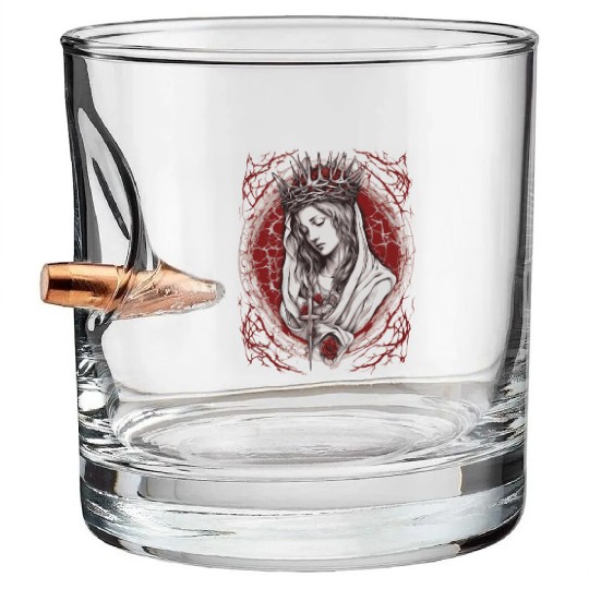 Saint Mary Our Lady Of Grace Bullet Whiskey Glasses