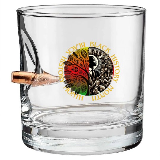 Heritage Embrace: Black History Month Bullet Whiskey Glasses