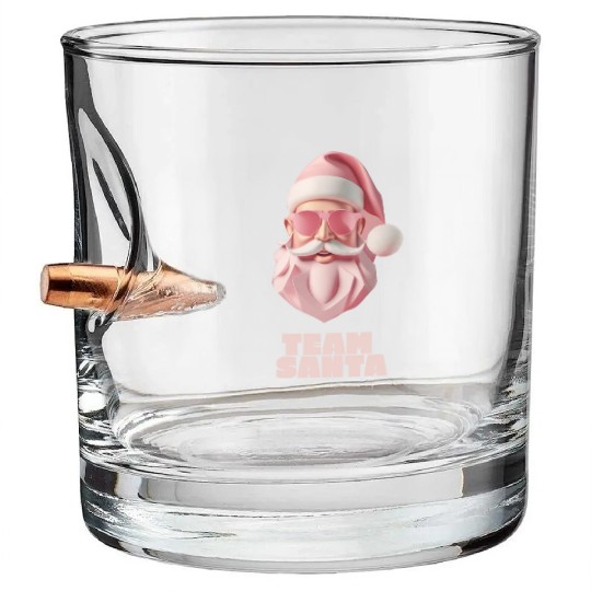 Team Santa Bullet Whiskey Glasses