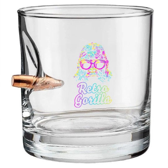 Retro Gorilla Bullet Whiskey Glasses