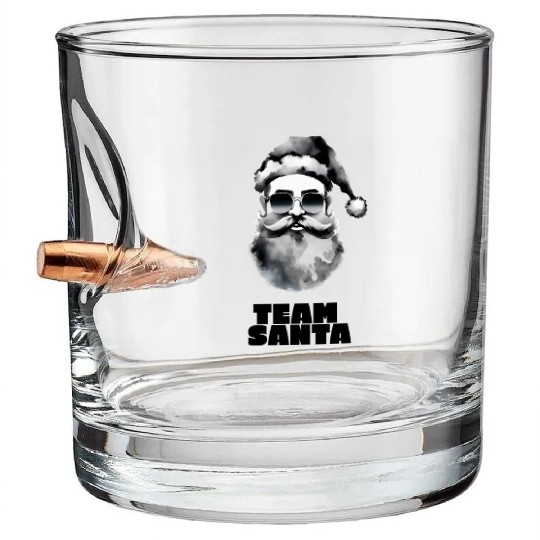 Team Santa Bullet Whiskey Glasses