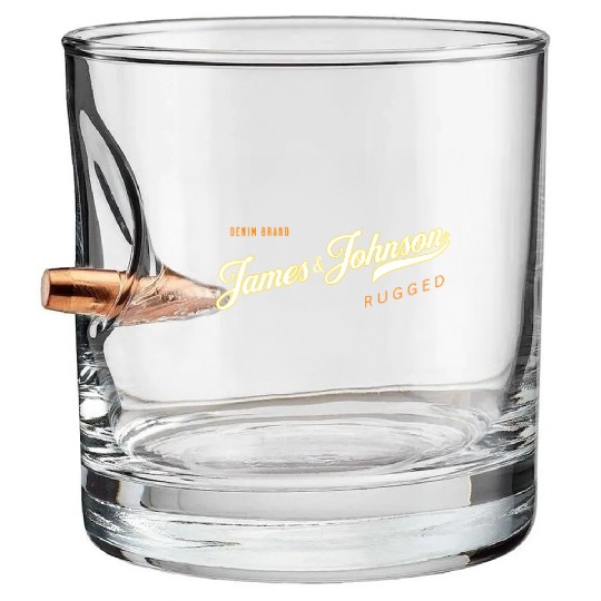 James & Johnson Denim Co Bullet Whiskey Glasses