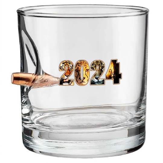 2024 TIGER CHEETAH JAGUAR LION DESIGN Bullet Whiskey Glasses