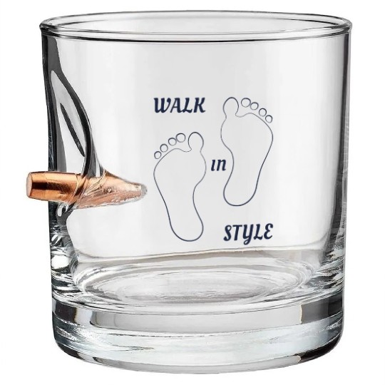 Walk in style - Navy Blue Bullet Whiskey Glasses