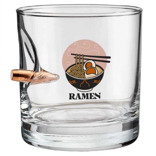 Ramen Noodles Design Bullet Whiskey Glasses
