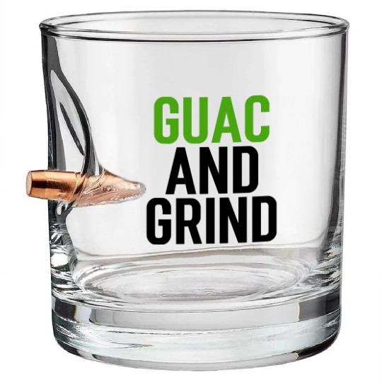 Guac and Grind Avocado Gym Bullet Whiskey Glasses