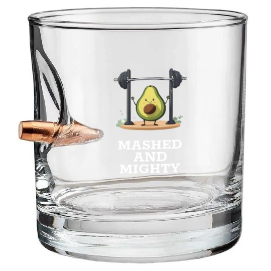 Mashed and Mighty Avocado Gym Bullet Whiskey Glasses