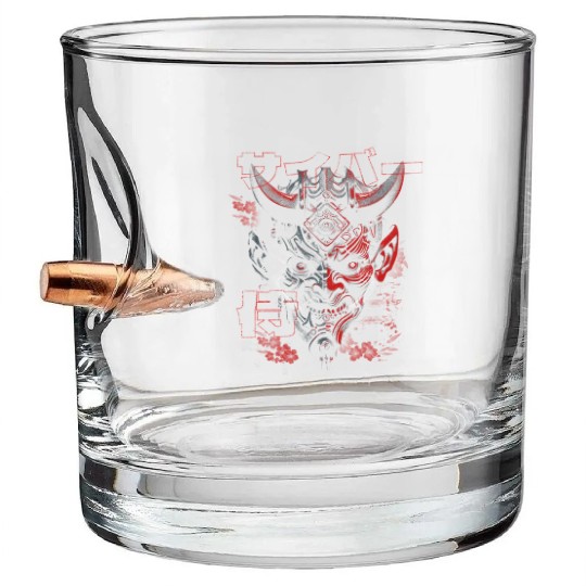 Oni cyberpunk Bullet Whiskey Glasses