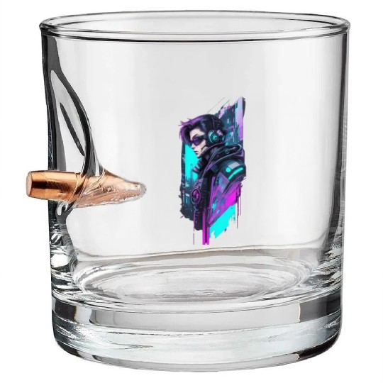 sci fi character v10 Bullet Whiskey Glasses