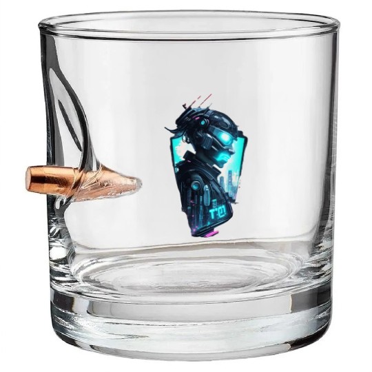 sci fi character v7 Bullet Whiskey Glasses