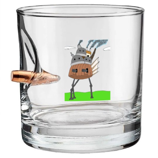 Steampunk Mechanical Moving Castle Bullet Whiskey Glasses