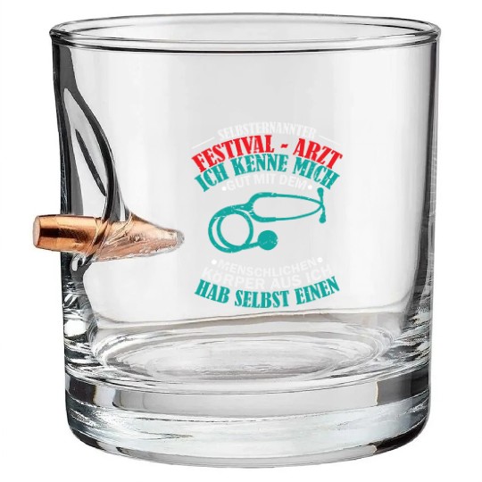 self-proclaimed festival doctor party Bullet Whiskey Glasses