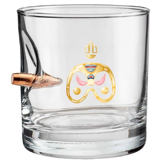 Egyptian Gold Jewelry Retro Video Game Controller Bullet Whiskey Glasses