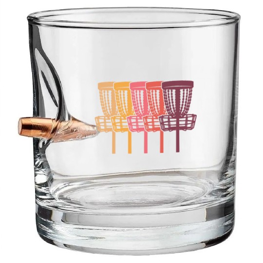 Disc Golf Frisbee Golf Bullet Whiskey Glasses