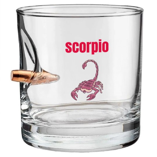 Scorpio Zodiac Sign, Astrology, Horoscope Bullet Whiskey Glasses