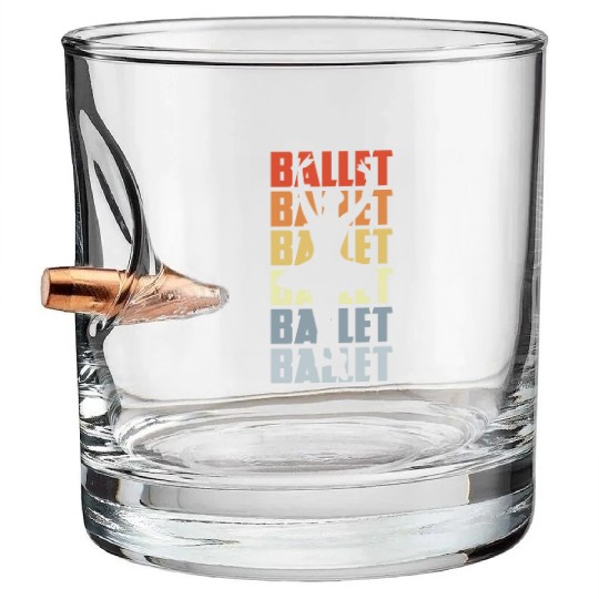 Vintage Ballet Bullet Whiskey Glasses