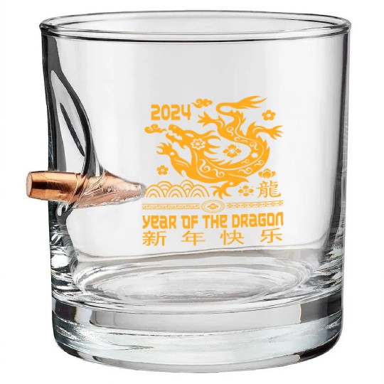 Zodiac Chinese New Year 2024 | Year Of The Dragon Bullet Whiskey Glasses